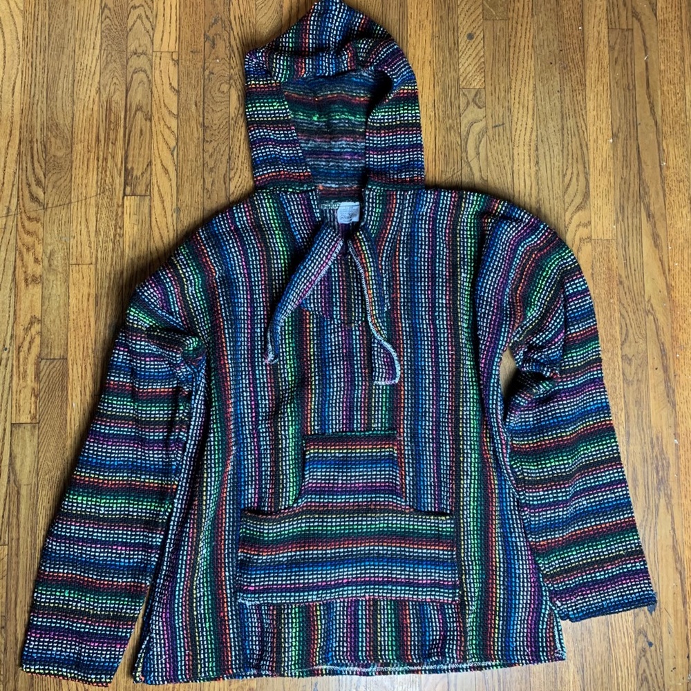 Rainbow hemp hoodie